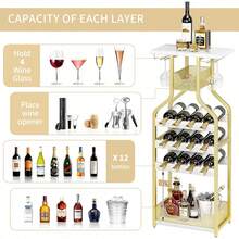 Freestanding Wine Racks & Cabinets - Gold - View 8