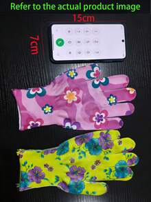 20 件（10 套）女士花卉园艺手套，防滑花园工作手套，舒适防花园手套，圣诞礼物（2/10/16/20 件） - 彩色 - 查看 3