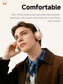 Acer Over-Ear Wireless Bluetooth Headphones, Retro Design, 40mm Diaphragm High-Resolution Audio, Lightweight Material, Rotatable Side Adjustment, Comfortable Inner Contour Fit, 30h Long Battery Life, 6.0 Chip Connection - View 4