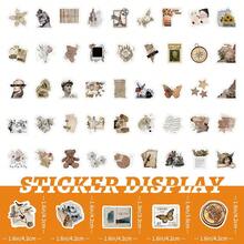 100PCS Vintage Artistic Retro Art Graffiti Stickers For Helmet Bicycle Hand Account Pencil Case Decals Scrapbook Supplies Scrapbooking - 100PCS - View 7
