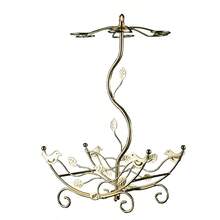 Flower Ship Shape Wine Rack - Gold - View 4