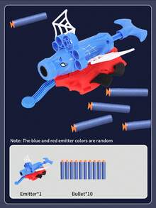 Spider Launcher Toy Set - Spider Web Suction Cup Soft Bullets, Spider Gloves, Superhero Roleplay Props, Worn On Arm For Kids, Family Interactive Game, Boys Girls Holiday Party Gift (Random Accessory Color) - Multicolor - View 10