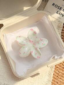 2pcs/1pc 3.15 Inch/8cm Elegant Lightweight Plastic Bow & Flower Large Hair Clips, Gentle, Cute, Versatile, High-End, Minimalist Solid Color Hair Claws Suitable For Daily, Casual, Party, Commute, Beach, Vacation, Ponytail, Bun, Face Washing, Makeup, Outfit Accessory - Multicolor - View 3