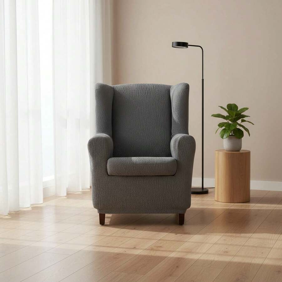 Kiva Universal And Versatile Wingback Chair Cover, Various Colors Available – Easy-To-Fit Protective Chair Cover For Backrest, Seat And Arms - 格雷特洛伊 - 查看 1