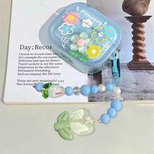 Ốp lưng bảo vệ thiết kế hoa văn ngọc trai giả, tương thích với Apple, chống trầy xước và chống rơi vỡ. - Trong sáng - Xem 2