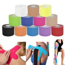 1 Roll/Muscle Tape Elastic Bandage, Chest Lift Tape, Knee/Elbow Protective Pad, Fitness Protection Equipment, Sports Tape - Multicolor - View 2