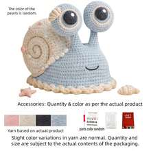 1Set Animal Crochet Kit, Crochet Kit For Beginners, Beginner Crochet Kit For Adults With Step-By-Step Text Tutorials, Snail DIY Crafts For Adults, Contemporary Home Decorative Ornaments, Cute Birthday Easter Day And Spring Gifts - Snails - View 10