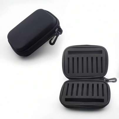 Bolsa de armazenamento de iscas em material EVA com anzóis, organizador portátil de equipamentos de pesca, bolsa multifuncional para guardar ferramentas, ideal para pesca ao ar livre, isca não incluída.