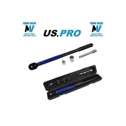 US PRO Tools 1/2" Drive Calibrated Torque Wrench 13.6-203.5 Nm 6845 Socket Tool