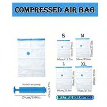 1/5/6/10/13pcs Multi-Size High Quality Vacuum Compression Storage Bags, Suitable For Travel Essentials, Clothes, Bedding, Blankets, Portable With Hand Pump, No Electric Needed. Can Be Used For Decoration, Holiday, Room, Home, Bedroom, Dresses, Pants, Shoes, Jeans, Boots, Skirts, Etc. Vacuum Compression Bags, Thick Storage Bags For Clothes, Quilts, Down Jackets, Moisture-Proof And Anti-Moth, Travel Organizer - Multicolor - View 22