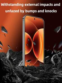 Shockproof Android Phone Screen Protector 3pcs Tempered Glass Screen Protector Compatible With Xiaomi/, High Hardness, Scratch-Resistant, Fingerprint-Proof, No Borders, No Bubbles, Compatible With Phone Cases, Easy Installation Mother's Day Gift Birthday - Clear - View 5