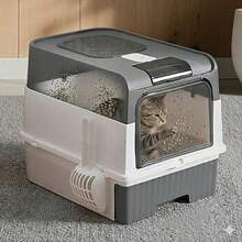 Hidden Cat Litter Box Leak Proof Upgraded Design, Enclosed Odor Control Furniture For Apartment Cat Litter Box, Space Saving Small Home Essentials For Indoor Cats - XL - View 4