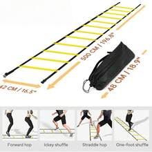 1pc Football Training Equipment, Agility Ladder, Speed Agility Ladder, 10 Rungs, 16ft, With Carrying Bag - Multicolor - View 9