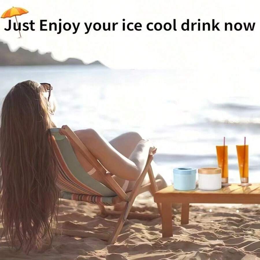 Silicone Large Capacity Squeeze Ice Cup, Detachable Cylindrical Ice Tray, Household Ice Storage Box, Thick Material Ice Box, Large Capacity Ice Cup, Easy To Place Ice Tray, Mini Ice Bucket, Material Ice Storage Box, Large Size Ice Clip Cup, Detachable Ice Tray, Household Ice Storage Box