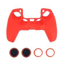 Silicone Protective Case Cover Compatible With PS5 Game Controller, Anti-Slip, Multiple Colors Available - View 8