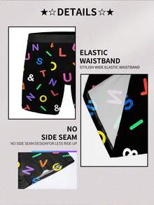 Conjunto de 2 Cuecas Boxer Coloridas com Estampa de Letras em 3D, Roupa Íntima Masculina Confortável e Casual para Uso Diário, Ideal como Presente para Aniversário, Dia dos Namorados, Casamento, Melhores Amigos, Namorados, Maridos, etc. - Multicolorido - Ver 7