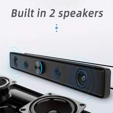 Wired USB Powered Computer Speakers, Desktop/Laptop Speakers With 3.5mm Audio Jack - View 6