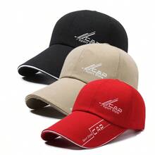 3 piezas Gorra de béisbol para hombre con decoración de parche en estilo retro - A - Ver 8