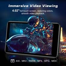 Diofox 4.0 吋觸控螢幕 Android 13 MP3 播放器 3+32GB，藍牙 WiFi 兒童音樂 MP4 播放器，支援 Spotify Music、Deezer，可擴充至 512GB，黑色 - 查看 4