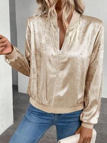 Keke Bloomly Women's Lightweight Cardigans, Casual Jacket For Women, Suitable For Valentine's Day Outfit Spring - Champagne - View 6