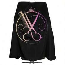 1pc Vintage Lion Pattern Barber Apron - Salon Hairdressing Apron, Adjustable Snap Closure Design, Waterproof And Oil-Resistant, Easy To Clean, Made Of Polyester Fabric, Suitable For Barbers And Hairstylists, Essential Hairdressing Tool, Hair Product And Accessory For Salon And Beauty Trips - Multicolor - View 14
