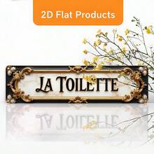 4x16 Inch Vintage Intricate English Letter Metal Wall Decor, Suitable For Bar, Office - Classic Wall Hanging Decoration With Pre-Drilled Holes, Can Be Placed On Desk Or Hung, Holiday Gift (Halloween/Christmas), 2D Flat Design - A - View 3