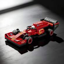 DIY Creative Educational Building Block Racing Car Series, Includes: White & Red Racing Car, Pink Racing Car, Blue Racing Car, Green Racing Car, Orange Racing Car And Red Racing Car With Multiple Elements. ABS Material, Tight Interlocking Particles, Not Easy To Disassemble. Built-In Inertial Pull-Back Module, With Stickers, Children's Building Block Toy Set, Suitable For Desktop And Car Decoration, Classroom Reward Small Gift, Gift For Kids, Graduation Season, Back To School, Fashionable Gift For Friends. Hot Selling Series - 彩色 - 查看 16