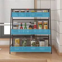 Double-Deck Countertop Storage Rack, Kitchen Tabletop Cup Holder, Snack Organizer, Vanity Makeup Cosmetic Display Shelf - View 4
