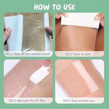30 Pcs Thigh Lift Tape Cellulite Adhesive Waterproof Body Lifting Tape For Saggy Skin Tummy Arms Inner Leg For Beauty Women,It's Multifunctional; You Can Explore New Ways To Play With It, And It Can Also Be Used As A Disposable Oil Paint Mix.(Curved Edge,3.14 X 3.93 Inch) - View 5