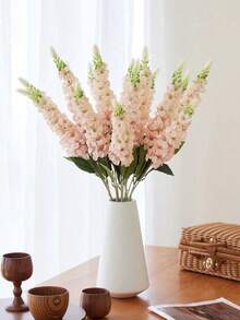 1/3/5 piezas - 74cm - Flores artificiales de Gypsophila blanca, tallos de jacinto falsos realistas. Adecuado para bodas, decoración del hogar, arreglos florales para fiestas al aire libre, decoración de mesa, jardín, hotel, bar, cocina, decoración de chimenea, decoración de jarrones altos, decoración de otoño, Halloween, Acción de Gracias, suministros para fiestas de Navidad, decoración de arcos y coronas DIY, regalo para niñas. Decoración interior - Rosa - Ver 2