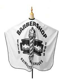 1pc Vintage Lion Pattern Barber Apron - Salon Hairdressing Apron, Adjustable Snap Closure Design, Waterproof And Oil-Resistant, Easy To Clean, Made Of Polyester Fabric, Suitable For Barbers And Hairstylists, Essential Hairdressing Tool, Hair Product And Accessory For Salon And Beauty Trips - Multicolor - View 13