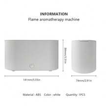 130ml Colorful Flame Aroma Diffuser, Mini Ultrasonic Essential Oil Diffuser With Aromatherapy, Intelligent Auto Shut-Off, Quiet Operation, Suitable For Home, Bedroom, Office, Yoga, Home Decor, USB Aroma Humidifier, Essential Oil Diffuser, Electric Aromatherapy Diffuser, Room Humidifier, Indoor Fragrance, Bedroom Decor, Gift For Best Friend, Gift For Girlfriend - Multicolor - View 13