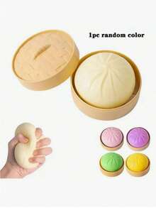 1/2/3/4 st färgglad dumplingformad långsamt återstudsande klämleksak, realistisk matdesign, hand- och skrivbordsleksak för stresslindring, lämplig för ångestlindring, kontorsavslappning och heminredning, bästa presenten till familj och vänner (slumpmässig färg) - A - Visa 12