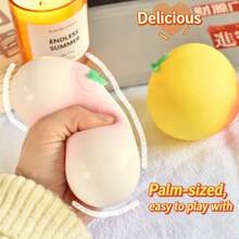 1 quả bóng bóp hình quả đào giúp giảm căng thẳng, đồ chơi mềm mại giúp thư giãn và giảm lo âu, thích hợp dùng ở văn phòng. - Một kích thước ngẫu nhiên - Xem 6