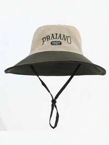 Mũ lưỡi trai thêu chữ năm 1987, vành rộng, thoáng khí, chống nắng, thích hợp cho đi bộ đường dài, câu cá, phong cách thường ngày. - mũ - Xem 8