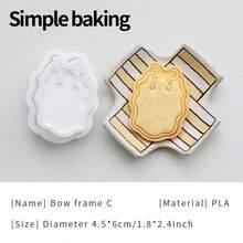 A Vintage Picture Frame-Shaped Cookie Mold, With Cookie Stamps For Expressing Love, Gratitude, And Blessings. Cookies Stamp For Mother's Day And Teacher's Day To Express Gratitude. A Cookie Cutters For Gift Snacks. Cake Decorating Accessories - View 17