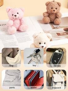1 chiếc móc khóa hình gấu bông xoắn hoạt hình mới, móc chìa khóa dễ thương, phụ kiện ốp điện thoại, trang trí ba lô, thích hợp cho trang phục thường ngày, mùa thu/đông, đám cưới, tiệc mừng em bé, sinh nhật, Giáng sinh, quà tặng cho bạn trai, bạn gái, gia đình, thầy cô, bạn thân. - Nhiều màu - Xem 5