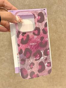 1个粉色箔扎染豹纹全包手机壳，适用于苹果11/11 Pro Max/12/12 Pro/12 Pro Max/13/13 Pro/13 Pro Max/14/14 Pro/14 Pro Max/15/15 Pro/15 Pro Max/16/16 Pro/16 Pro Max/17/17 Pro/17 Pro Max - 粉色 - 查看 1