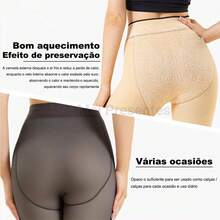 Women's Warm Fleece Lined Thermal Pantyhose - 黑色 - 查看 5