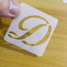 65pcs Reusable Plastic Letter Stencils: Alphabet, Numbers And Symbols, Suitable For Painting On Wooden Items - Calligraphy Style Craft Templates - Sets - View 4
