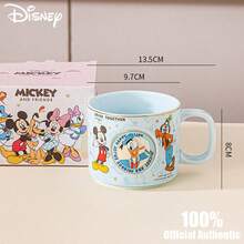 Disney 迪士尼正版米奇情侣咖啡杯，卡通设计带徽章，高品质家用陶瓷杯，礼品及纪念品 - 彩色 - 查看 15