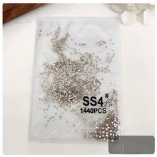 SS0-SS20 1mm-5mm 彩色水晶水钻，平底闪亮水晶水钻，熨烫式水晶水钻，适用于服装、布料、连衣裙、包包、鞋子装饰、DIY 首饰配件 - 水晶黃 - 查看 3