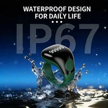 防水戒指，带APP智能祈祷计数器，蓝牙连接可调节数字计数器，带LED显示屏电子计数器的念珠戒指 - 查看 4