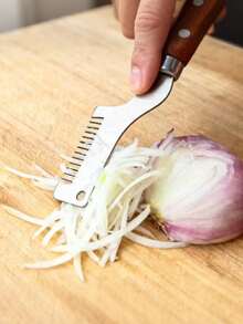 Hachoir à poignée pour couper les oignons verts, un outil pour hacher uniformément les herbes et l'ail, parfait pour la préparation des repas à la maison et au restaurant - Multicolore - Voir 8
