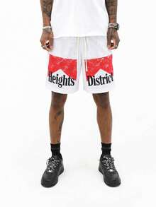 Men's Breathable Sports Shorts - Multicolor - View 2