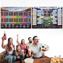 Large World Cup Schedule Poster 2026 A1 Size-32.6" X 23.2" 2 Pcs World Cup Merchandise 2026 Calendar Wall Chart Decorations Soccer Tournament Wallchart For Fans Home Office Bar Party Decor - A1 Folded - View 5