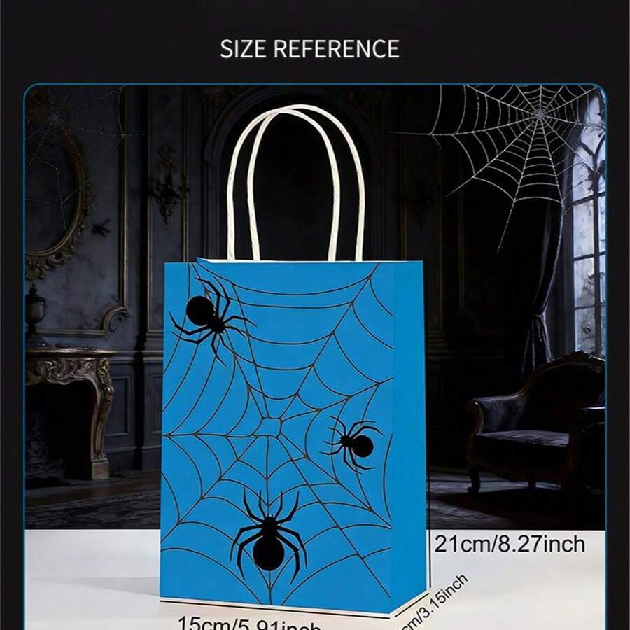Marvel 12个装蜘蛛网图案节日派对包装袋牛皮纸小礼品包装袋 - 彩色 - 查看 1