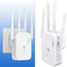 300Mbps 2.4G 单频 WiFi 信号扩展器/中继器，4 根天线无线信号放大器，一键设置，即插即用 - 查看 6