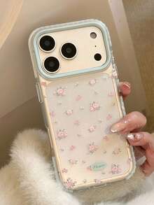 Sakura Pink 17 Pro Max/ 17 Phone Case, Compatible With Iphone 13/16/14, Floral Transparent Anti-Fall Soft Cover - Clear - View 1
