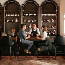 Barstools - Black - 3-piece Set - View 7
